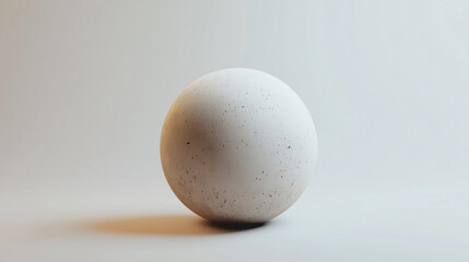 抽象的な白の3D背景。球