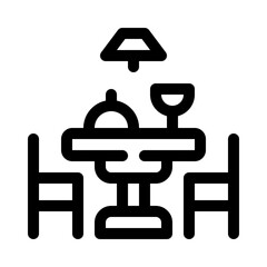 dining table line icon