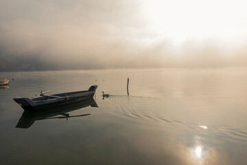 Misty lake Kastoria 