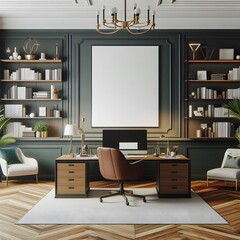 Modern Home Office with a Classic Touch