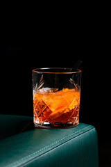 Negroni cocktail at the bar