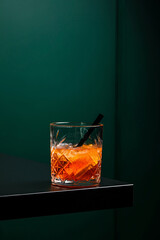 Negroni cocktail at the bar