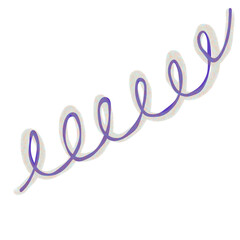 Fototapeta premium ribbon Spiral purple chalk pastel