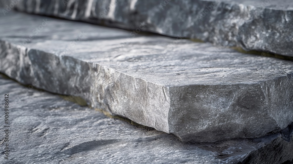 Poster stone empty podium stage mock up background, empty stone rock flat place copy space table for design