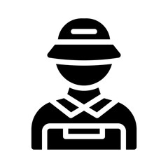 man glyph icon