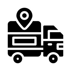 truck glyph icon