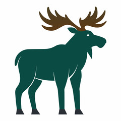 A Moose vector art illustration