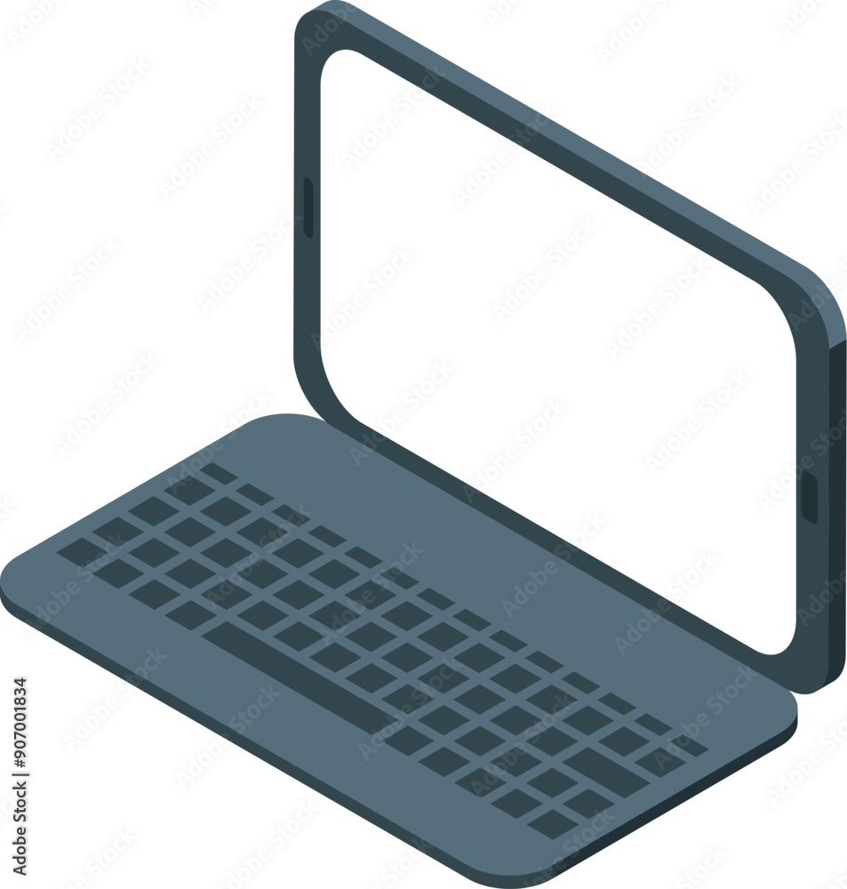 Poster modern laptop transforming into smartphone with touchscreen display, combining features of both devi
