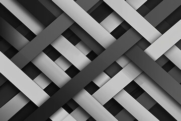 Fototapeta premium Modern background design with a geometric pattern of diagonal black, white, and grey stripes