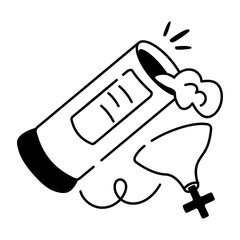 A sketchy icon of blessed water