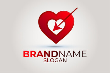 Heart logo. Illustration of a heart symbol.