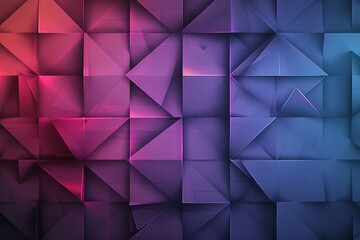 Grid pattern composed of geometric shapes featuring smooth color transitions.