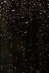 water drops on black background