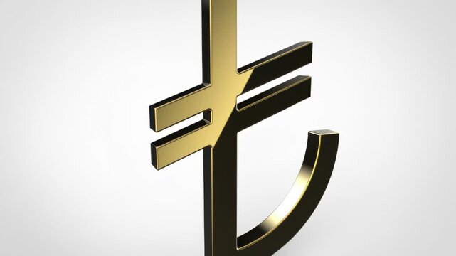 3d animation video tl icon on white isolated background. Stock video.	