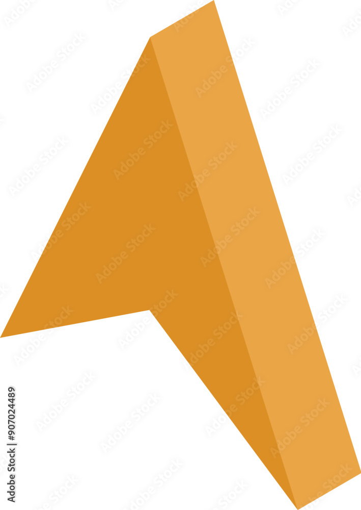 Poster golden arrow is pointing diagonally up and to the right, showing the way forward