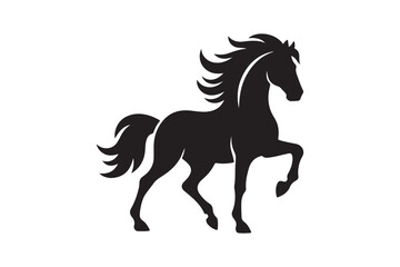  Horse silhouette vector art illustration