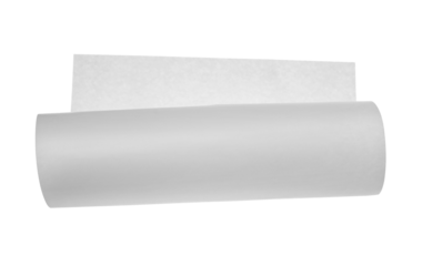 Blank white paper flying, sheet falls isolated on white, clipping path