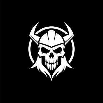 recommend clip art: Skull Valkyrie Logo vector, logo, icon, silhouette