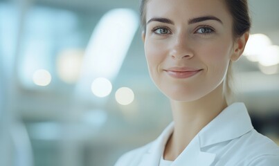 Fototapeta premium Woman Physician Assistant Working in Clinical Setting