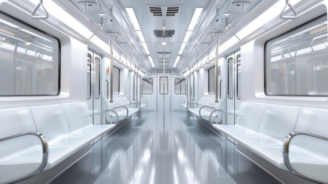 Empty Subway Car Interior