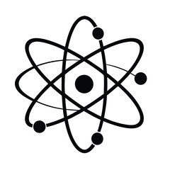 Atom Icon Vector silhouettes