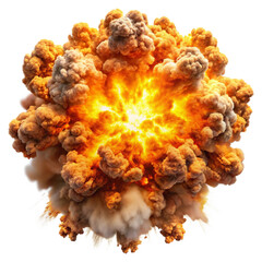 Cloud Explosion isolated on transparent background - Generative AI
