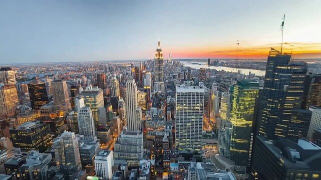 New York City midtown buildings skyline