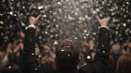 business milestone celebrations, joyous celebrations marking significant business achievements