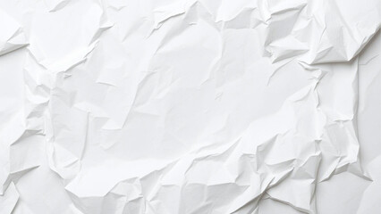 Obraz premium crumpled white paper background