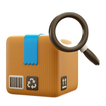 3d icon illustration of delivery order tracking 
