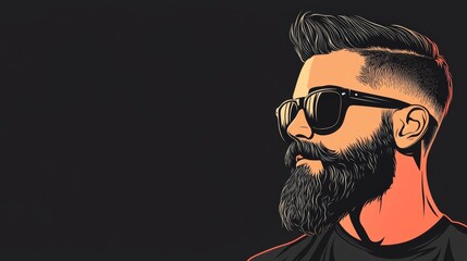 Brutal man monogram for barbers