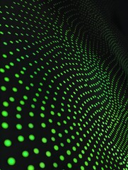 Obraz premium black backround with green dots