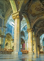 Monza cathedral interior, Lombardy, Italy