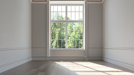 Fototapeta premium empty room with window