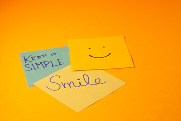 
positive message smile keep it simple