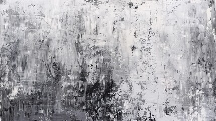 Fototapeta premium Abstract Black and White Acrylic Painting on Canvas, abstract art, textured painting, black and white, acrylic painting