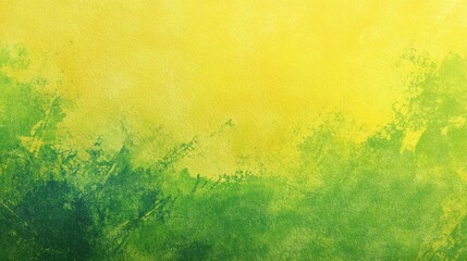 Abstract Green and Yellow Watercolor Background