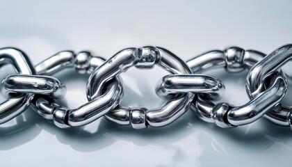 Obraz premium metal chain