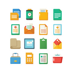 Business or organization management icon set