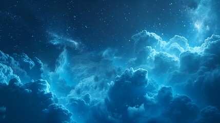 Obraz premium A cloud with lightning bolts inside it on sky.