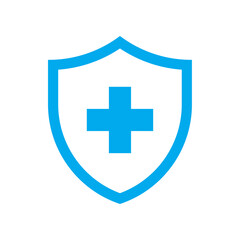 Shield with cross icon