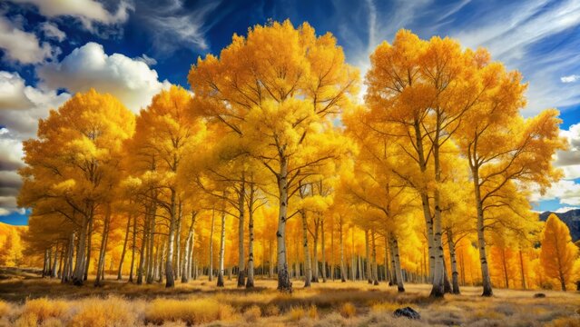 Photo of Pando (Populus tremuloides) Generative AI.