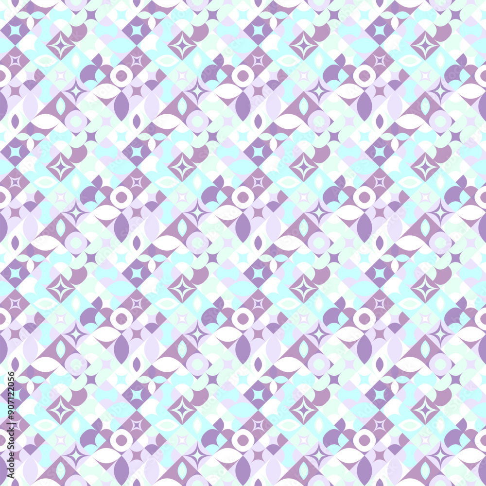 Poster seamless diagonal geometric pattern background design - colorful abstract vector illustration