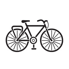 CITY BIKE in cartoon, doodle style . Image for t-shirt, web, mobile apps and ui. Isolated 2d vector illustration in logo, icon, sketch style, Eps 10, black and white. AI Generative