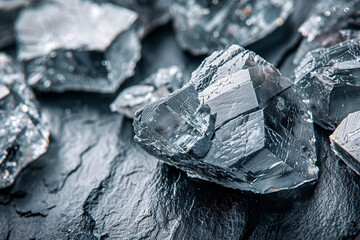 "Raw Lithium Samples on Dark Surface: A Glimpse into Sustainable Energy Futures"