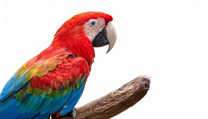 Naklejka premium red and yellow macaw