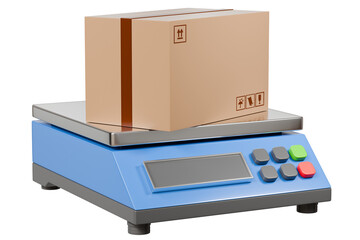 3d Warehouse scale with parcel boxes icon isolated on purple background. Transportation cargo concept. logistic and Warehouse concept. Minimal Industrial scale, Shipping package scales icon. 3d render