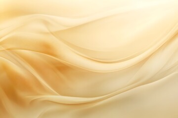 Soft Golden Fabric Waves Abstract Background