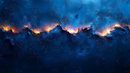  Abstract Blue Glitch Background 