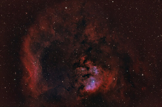 V398 Cephei emmision nebula located in Cepheus Constellation
